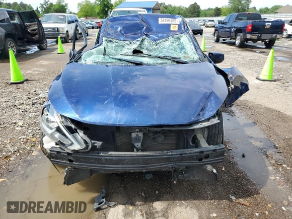 2019 Nissan Sentra SV with VIN 3N1AB7AP6KY256271, listed as a Copart auction lot 54496305 with Not Provided miles and Salvage Title. Bid and sale history available at DreamBid. Image 5.