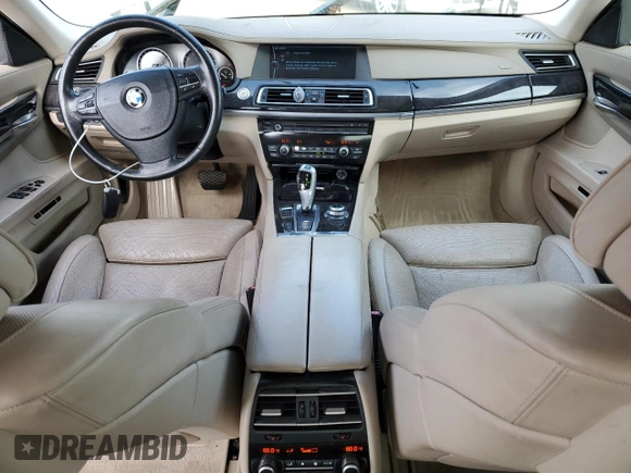 2009 BMW 7 Series 750Li with VIN WBAKB83519CY57123, listed as a Copart auction lot 53983255 with 155,802 mi miles and Salvage Title. Bid and sale history available at carsss.com. Image 8.