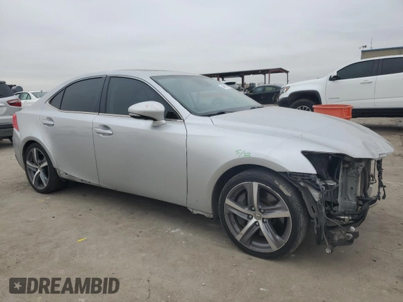 2017 Lexus IS with VIN JTHBA1D26H5041981, listed as a Copart auction lot 42762265 with 130,567 mi miles and Salvage Title. Bid and sale history available at carsss.com. Image 4.