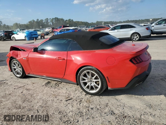 2024 Ford Mustang GT Premium с VIN 1FAGP8FF0R5119676, выставлен на аукционе Copart как лот 80442334 с пробегом 10 094 миль миль и Списание • Salvage title. История ставок и продаж доступна на DreamBid. Изображение 2.