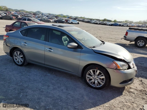 2013 Nissan Sentra SL with VIN 3N1AB7AP2DL614420, listed as a Copart auction lot 52449745 with 101,570 mi miles and Salvage Title. Bid and sale history available at carsss.com. Image 4.