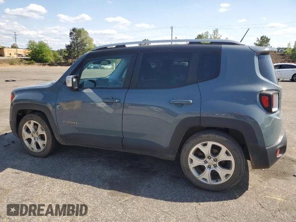 2017 Jeep Renegade Limited with VIN ZACCJADB8HPG19172, listed as a Copart auction lot 53500165 with 63,046 mi miles and Salvage title. Bid and sale history available at DreamBid. Image 2.