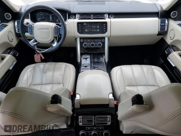 2016 Land Rover Range Rover HSE with VIN SALGS2VF1GA285127, listed as a Copart auction lot 59566225 with 128,567 mi miles and Salvage title. Bid and sale history available at DreamBid. Image 8.