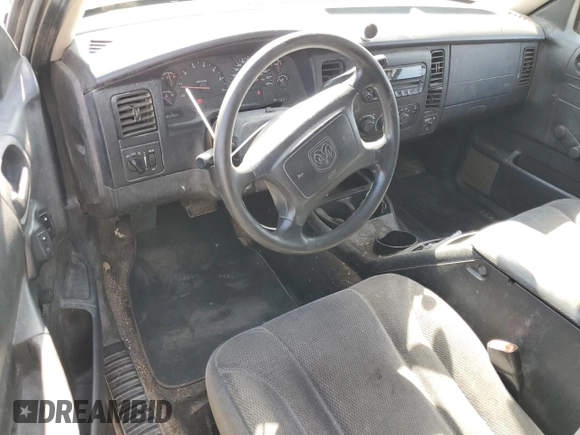 2002 Dodge Dakota with VIN 1B7GL12X32S716758, listed as a Copart auction lot 61710754 with 265,494 mi miles and Salvage Title. Bid and sale history available at carsss.com. Image 8.