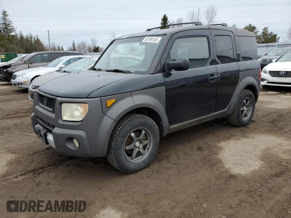 2003 Honda Element EX with VIN 5J6YH18513L802099, listed as a Copart auction lot 50189155 with 370,706 mi miles and Clean Title. Bid and sale history available at DreamBid. Image 1.