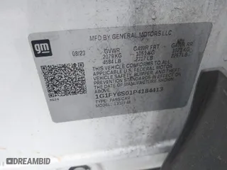 2023 Chevrolet Bolt EUV LT with VIN 1G1FY6S01P4184413, listed as a IAAI auction lot 41830728 with 40,648 mi miles. Bid and sale history available at carsss.com. Image 9.