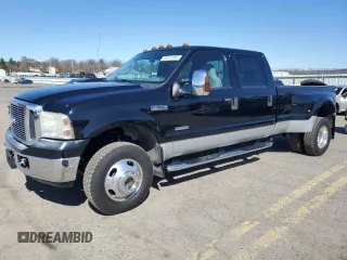 2006 Ford F-350 XL with VIN 1FTWW33P96EB51529, listed as a Copart auction lot 46811995 with 142,185 mi miles and Salvage Title. Bid and sale history available at DreamBid. Image 1.