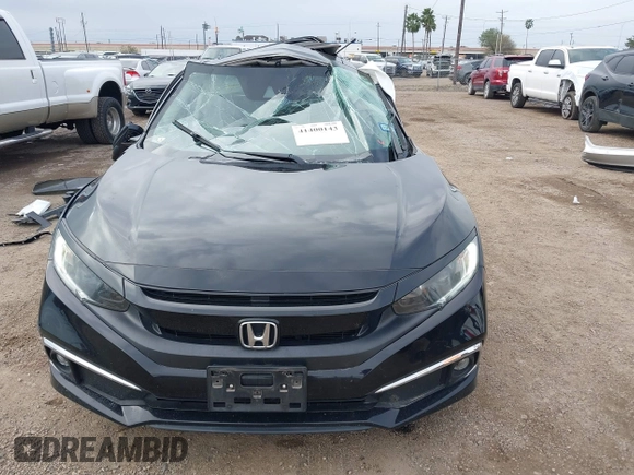 2020 Honda Civic EX-L with VIN 19XFC1F74LE017603, listed as a IAAI auction lot 41400143 with 34,633 mi miles and . Bid and sale history available at DreamBid. Image 13.