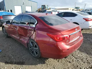 2014 Infiniti Q50 Hybrid Sport with VIN JN1AV7ARXEM702518, listed as a Copart auction lot 44675065 with 132,754 mi miles and Salvage Title. Bid and sale history available at carsss.com. Image 2.