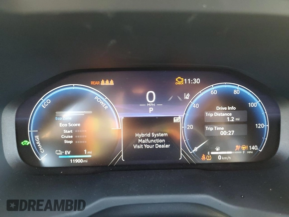 2024 Toyota RAV4 XSE with VIN JTMFB3FV7RD185694, listed as a Copart auction lot 57692835 with 11,900 mi miles and Salvage title. Bid and sale history available at DreamBid. Image 9.