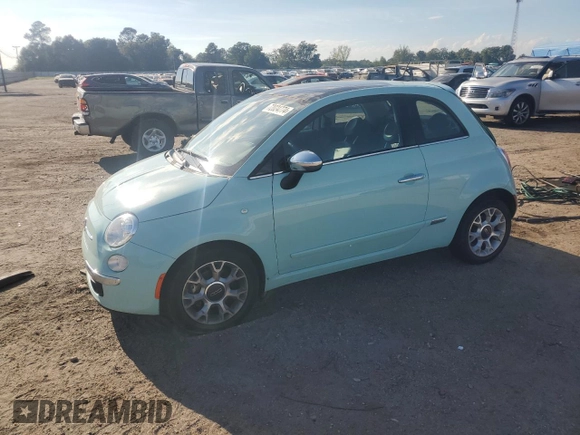 2017 FIAT 500 Lounge z VIN 3C3CFFCR4HT524036, wystawiony jako Copart lot #72024774 z przebiegiem 121 130 mil mil oraz Szkoda całkowita • Salvage title. Historia ofert i sprzedaży dostępna na DreamBid. Obrazek 1.