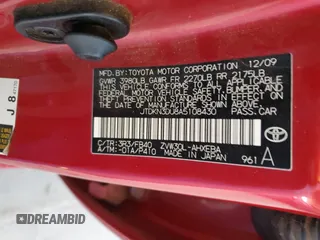 2010 Toyota Prius II with VIN JTDKN3DU8A5108430, listed as a Copart auction lot 54622115 with 247,983 mi miles and Clean Title. Bid and sale history available at carsss.com. Image 12.