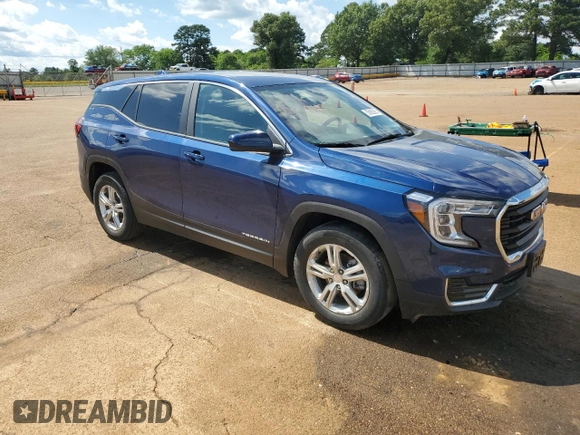 2022 GMC Terrain SLE with VIN 3GKALMEV1NL125272, listed as a Copart auction lot 55992085 with 70,096 mi miles and Salvage title. Bid and sale history available at DreamBid. Image 4.