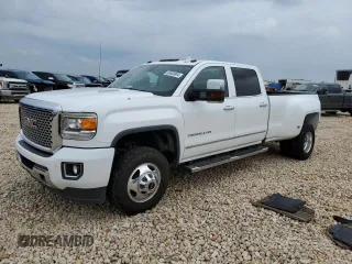 2016 GMC Sierra 3500HD Denali z VIN 1GT42YE8XGF253052, wystawiony jako Copart lot #68466894 z przebiegiem 103 056 mil mil oraz Szkoda całkowita • Salvage title. Historia ofert i sprzedaży dostępna na DreamBid. Obrazek 1.