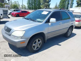 2001 Lexus RX 300 with VIN JTJHF10U610216122, listed as a IAAI auction lot 42184309 with 216,343 mi miles. Bid and sale history available at carsss.com. Image 2.