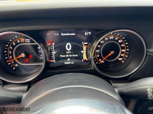 2022 Jeep Wrangler Unlimited Sahara with VIN 1C4HJXEG6NW248854, listed as a Copart auction lot 49020345 with 33,569 mi miles and Clean Title. Bid and sale history available at carsss.com. Image 8.