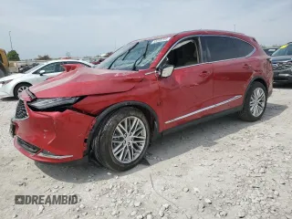 2022 Acura MDX Advance z VIN 5J8YE1H81NL000553, wystawiony jako Copart lot #53269365 z przebiegiem 11 457 mil mil oraz Szkoda całkowita • Salvage title. Historia ofert i sprzedaży dostępna na DreamBid. Obrazek 1.