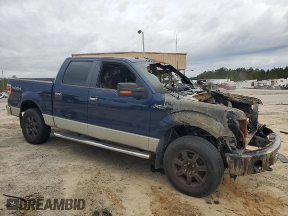 2010 Ford F-150 XL with VIN 1FTFW1EV4AFD69722, listed as a Copart auction lot 45455405 with 0 mi miles and Salvage Title. Bid and sale history available at carsss.com. Image 4.