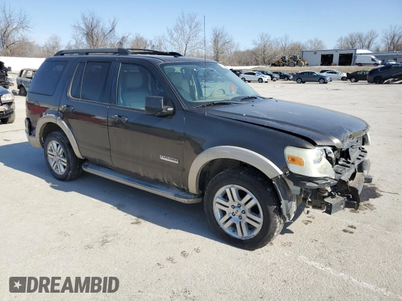 2008 Ford Explorer Eddie Bauer with VIN 1FMEU74878UA61719, listed as a Copart auction lot 48486165 with 189,373 mi miles and Salvage Title. Bid and sale history available at carsss.com. Image 4.