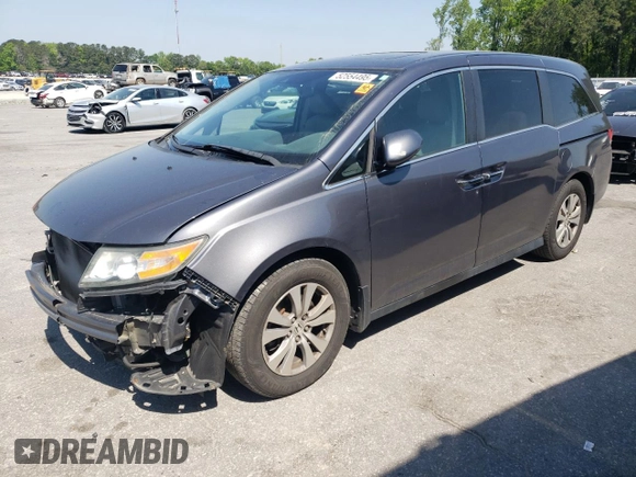 2014 Honda Odyssey EX-L with VIN 5FNRL5H6XEB103245, listed as a Copart auction lot 52554495 with 228,175 mi miles and Salvage Title. Bid and sale history available at DreamBid. Image 1.