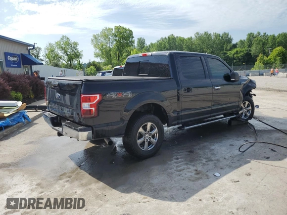 2020 Ford F-150 XL with VIN 1FTEW1E57LFC20462, listed as a Copart auction lot 62103475 with 75,118 mi miles and Salvage title. Bid and sale history available at DreamBid. Image 3.