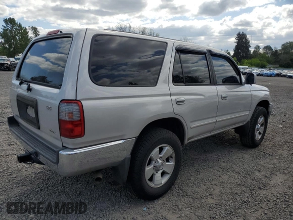 1999 Toyota 4Runner SR5 with VIN JT3GN86R7X0106125, listed as a Copart auction lot 55814775 with 292,758 mi miles and Clean Title. Bid and sale history available at DreamBid. Image 3.
