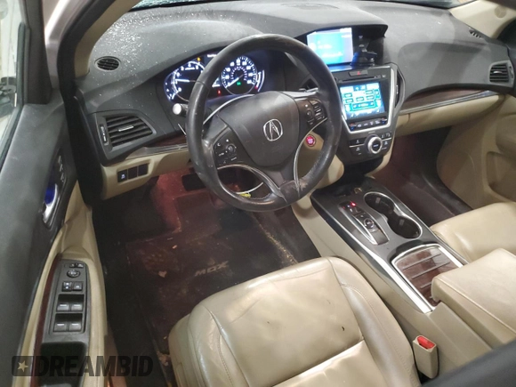 2016 Acura MDX with VIN 5FRYD4H29GB052581, listed as a Copart auction lot 45770155 with 179,244 mi miles and Salvage Title. Bid and sale history available at carsss.com. Image 8.
