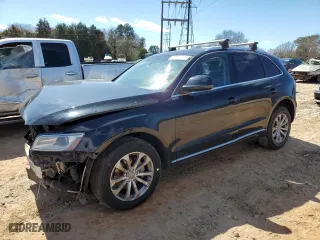 2013 Audi Q5 Premium with VIN WA1CFAFP4DA059729, listed as a Copart auction lot 47842945 with 115,248 mi miles and Salvage Title. Bid and sale history available at carsss.com. Image 1.
