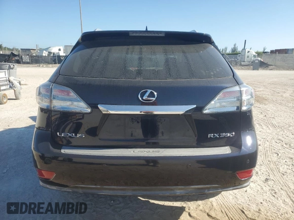 2010 Lexus RX 350 with VIN 2T2ZK1BA0AC012780, listed as a Copart auction lot 52297325 with 97,649 mi miles and Salvage Title. Bid and sale history available at DreamBid. Image 6.