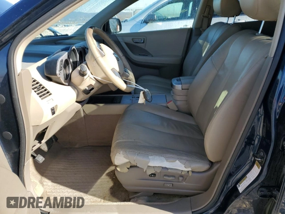 2007 Nissan Murano SL with VIN JN8AZ08W97W618030, listed as a Copart auction lot 41556114 with 131,182 mi miles and Clean Title. Bid and sale history available at DreamBid. Image 7.