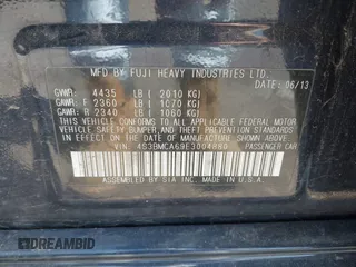2014 Subaru Legacy 2.5i with VIN 4S3BMCA69E3004880, listed as a IAAI auction lot 42258416 with 118,937 mi miles and . Bid and sale history available at DreamBid. Image 9.