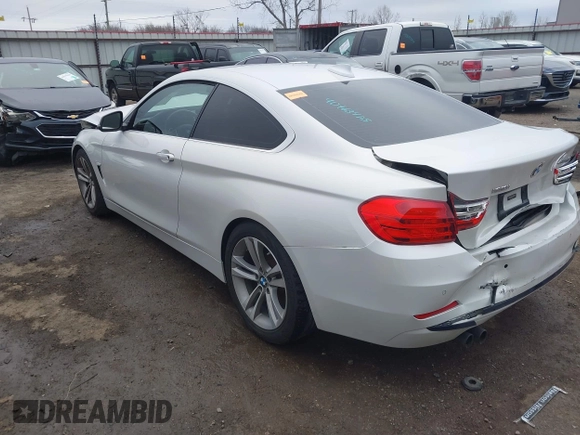 2016 BMW 4 Series 428i with VIN WBA3N7C54GK227475, listed as a IAAI auction lot 40963425 with 87,408 mi miles and . Bid and sale history available at carsss.com. Image 3.