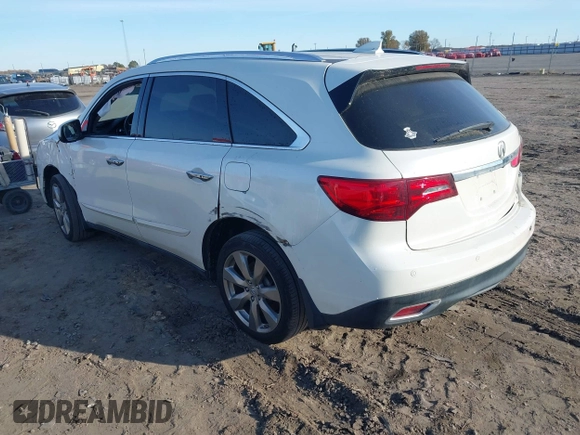 2014 Acura MDX Advance with VIN 5FRYD4H8XEB043793, listed as a IAAI auction lot 41092262 with 140,792 mi miles and . Bid and sale history available at carsss.com. Image 3.
