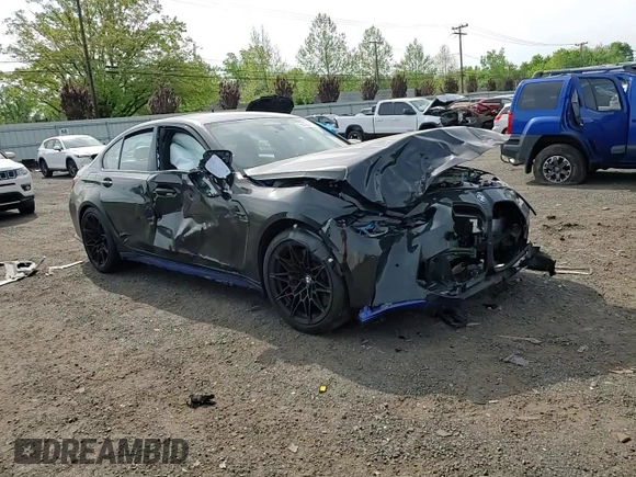 2024 BMW M3 Competition xDrive with VIN WBS43AY05RFT65019, listed as a Copart auction lot 56498975 with Not provided miles and Salvage title. Bid and sale history available at DreamBid. Image 13.