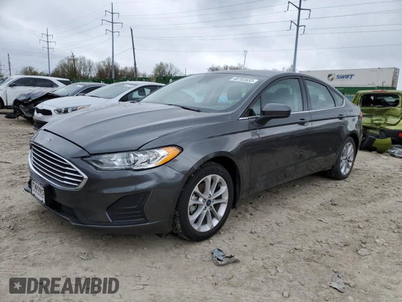2020 Ford Fusion Hybrid SE with VIN 3FA6P0LU2LR206919, listed as a Copart auction lot 48702833 with 87,624 mi miles. Bid and sale history available at carsss.com. Image 1.