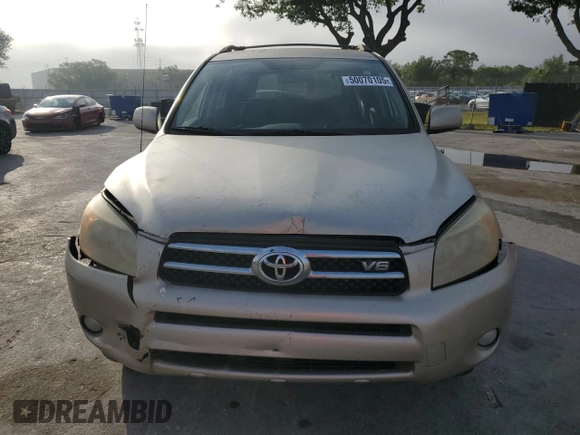 2007 Toyota RAV4 Limited with VIN JTMZK31V276005219, listed as a Copart auction lot 50070105 with 300,439 mi miles and Salvage Title. Bid and sale history available at carsss.com. Image 5.