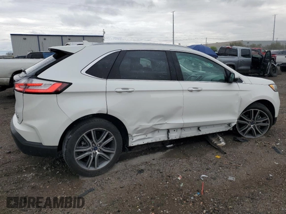 2020 Ford Edge Titanium с VIN 2FMPK3K99LBA90222, выставлен на аукционе Copart как лот 55849345 с пробегом 25 330 миль миль и Списание • Salvage title. История ставок и продаж доступна на DreamBid. Изображение 3.