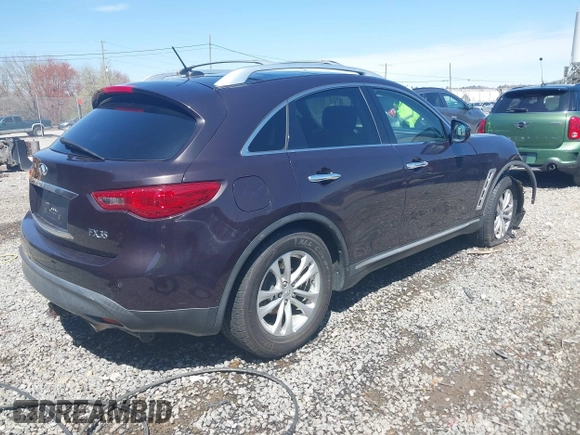 2010 Infiniti FX with VIN JN8AS1MW3AM851307, listed as a IAAI auction lot 41921194 with 143,850 mi miles and . Bid and sale history available at DreamBid. Image 4.