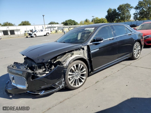 2017 Lincoln Continental Reserve with VIN 1LN6L9NP6H5618879, listed as a Copart auction lot 68135263 with 54,516 mi miles. Bid and sale history available at carsss.com. Image 1.