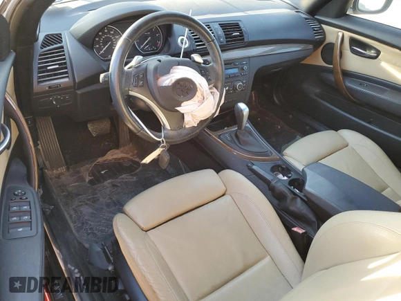 2010 BMW 1 Series 128i with VIN WBAUL7C5XAVJ77407, listed as a Copart auction lot 75903634 with 127,619 mi miles and Salvage title. Bid and sale history available at DreamBid. Image 8.