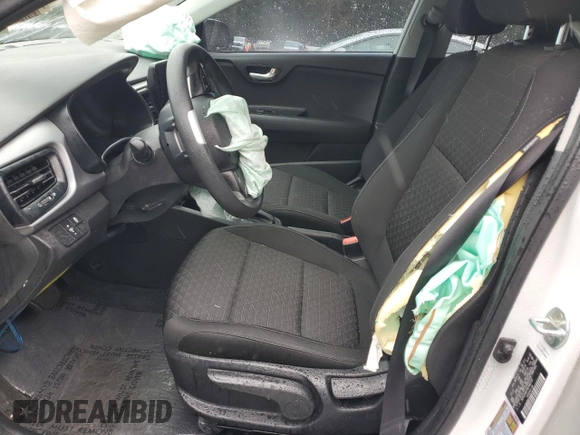 2022 Kia Rio S with VIN 3KPA24AD7NE448158, listed as a Copart auction lot 52122265 with 0 mi miles and Salvage Title. Bid and sale history available at carsss.com. Image 7.