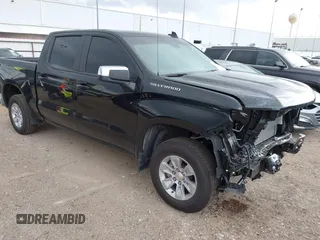 2025 Chevrolet Silverado 1500 LT with VIN 1GCPACED8SZ128090, listed as a IAAI auction lot 42158661 with 5,869 mi miles. Bid and sale history available at carsss.com. Image 1.