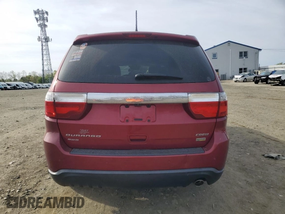 2013 Dodge Durango Crew with VIN 1C4RDJDG5DC686517, listed as a Copart auction lot 54696275 with Not provided miles and Salvage title. Bid and sale history available at DreamBid. Image 6.