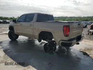 2023 GMC Sierra 1500 AT4 with VIN 1GTUUEE89PZ218574, listed as a Copart auction lot 55883305 with 34,239 mi miles and Salvage title. Bid and sale history available at DreamBid. Image 2.