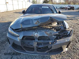 2022 BMW M4 Competition xDrive with VIN WBS43AZ00NCK01848, listed as a Copart auction lot 84823524 with 0 mi miles and Salvage Title. Bid and sale history available at carsss.com. Image 5.