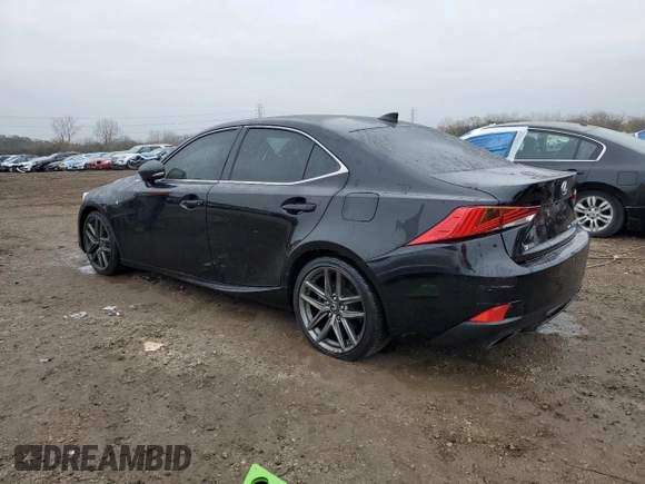 2017 Lexus IS 350 with VIN JTHCE1D22H5013734, listed as a Copart auction lot 80974524 with 89,820 mi miles and Salvage title. Bid and sale history available at DreamBid. Image 2.