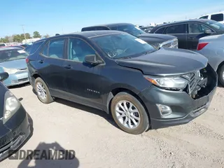 2020 Chevrolet Equinox LS with VIN 3GNAXHEV2LS601658, listed as a IAAI auction lot 41520775 with 67,221 mi miles. Bid and sale history available at carsss.com. Image 1.