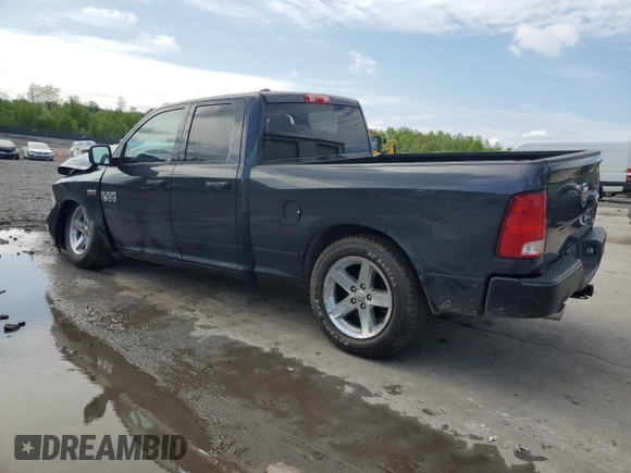 2018 Ram 1500 Express with VIN 1C6RR7FT5JS189099, listed as a Copart auction lot 53643595 with 147,076 mi miles and Salvage title. Bid and sale history available at DreamBid. Image 2.