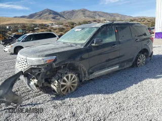 2021 Ford Explorer Platinum with VIN 1FM5K8HC1MGA12454, listed as a Copart auction lot 74714944 with 0 mi miles and Salvage Title. Bid and sale history available at carsss.com. Image 1.