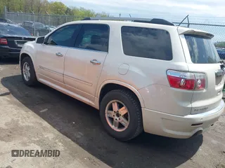 2011 GMC Acadia Denali with VIN 1GKKVTED5BJ329592, listed as a IAAI auction lot 42022700 with 210,336 mi miles. Bid and sale history available at carsss.com. Image 3.
